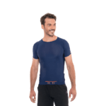 Blue Casual Man T-shirt Free Size
