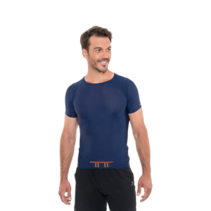 Blue Casual Man T-shirt Free Size
