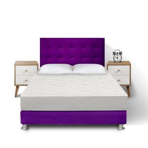 Combo King Cabecera + Box Tarima + Colchón Ortopédico romantic + 2 Almohadas