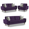 Juego de sala Saifer 3-2-1 / color morado