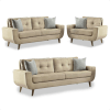 Juego de sala Saifer 3-2-1 / color beige claro