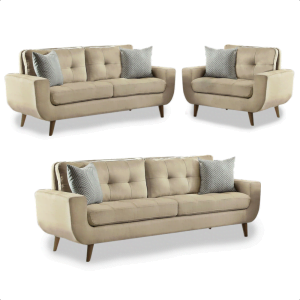 Juego de sala Saifer 3-2-1 / color beige claro