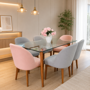 Juego De Comedor 06 Sillas Vintage Amaia