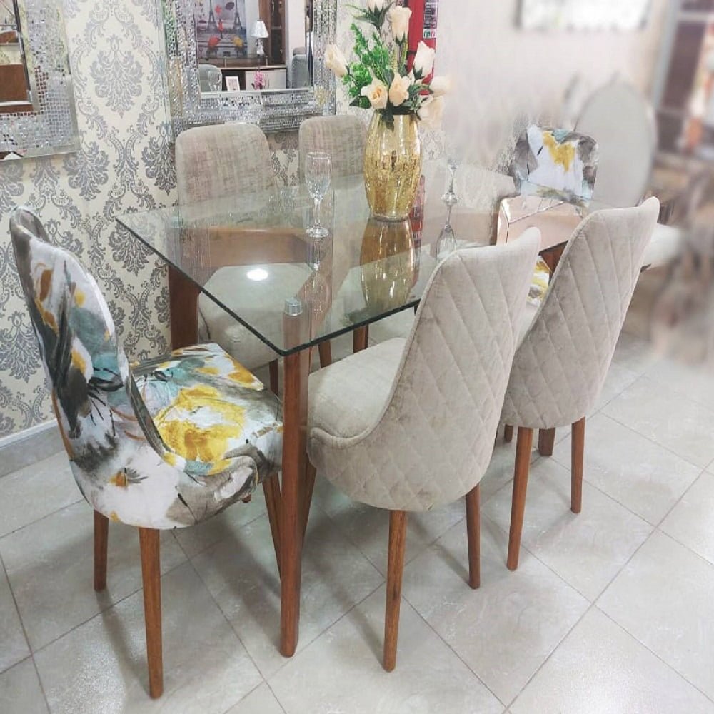 Juego De Comedor 6 Sillas Vintage – Beig
