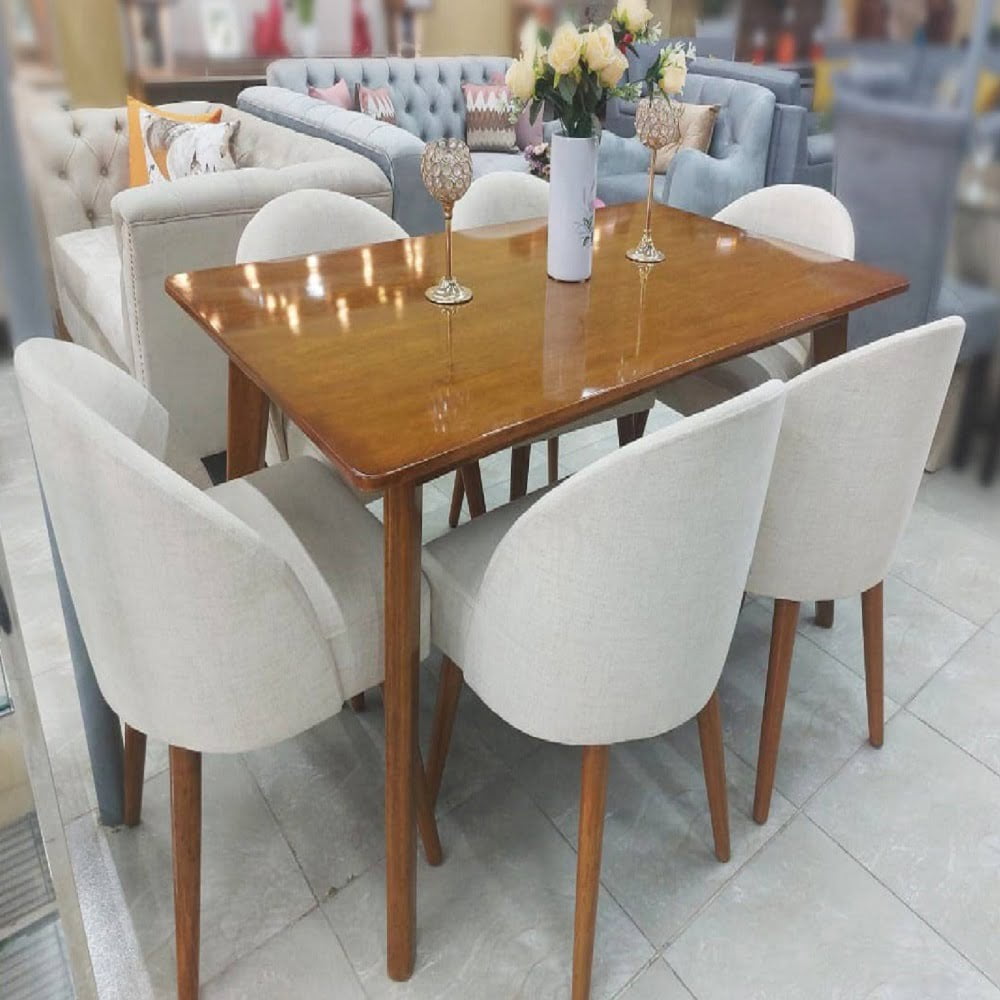 Juego De Comedor 6 Sillas Vintage – Gris