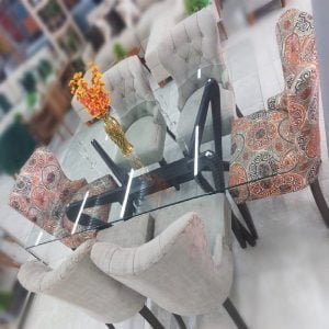 Juego De Comedor 6 Sillas Vintage – Gris