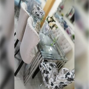 Juego De Comedor Acero 6 Sillas – Gris