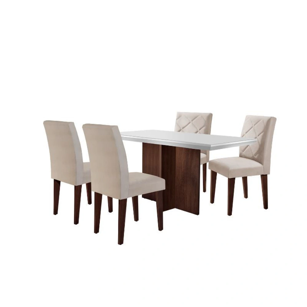Juego de Comedor con 4 Sillas Calixto
