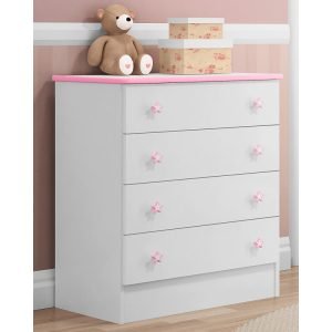 Cómoda Dulce Sueño Blanca Rosa
